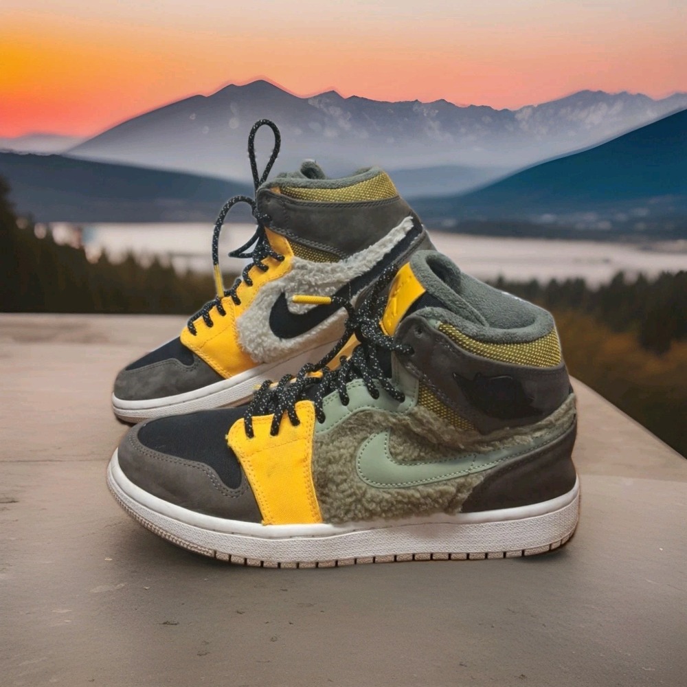 Nike Air Jordan 1 Retro High Premium Utility Pack Beach Women Sz 8 AV3724-200
